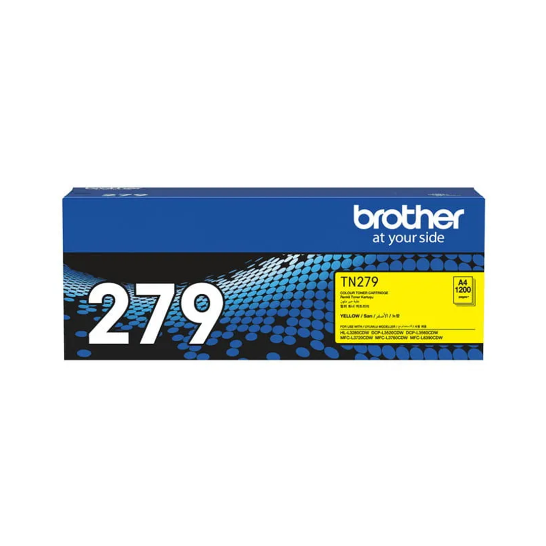 Brother TN-279Y Yellow Toner Cartridge 1,200 Pages in Qatar Brother TN-279Y Yellow Toner Cartridge 1,200 Pages in Qatar